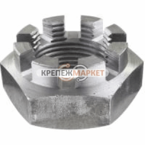 Гайка корончатая низкая DIN 979 М22